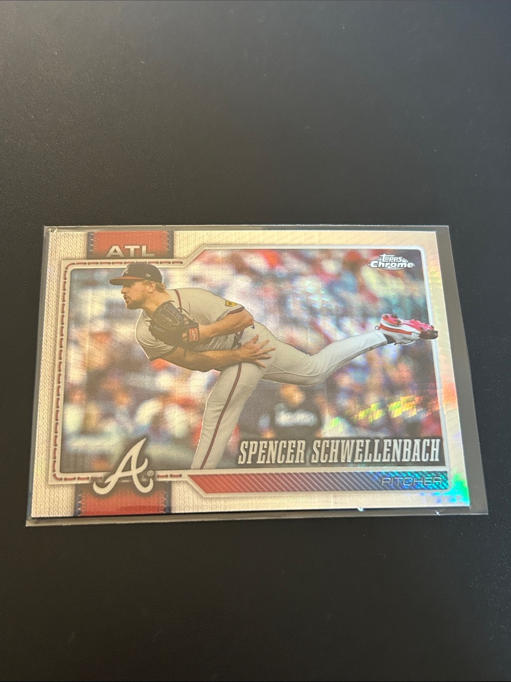 Topps Chrome Spencer Schwellenbach Atlanta Braves Baseball Card
